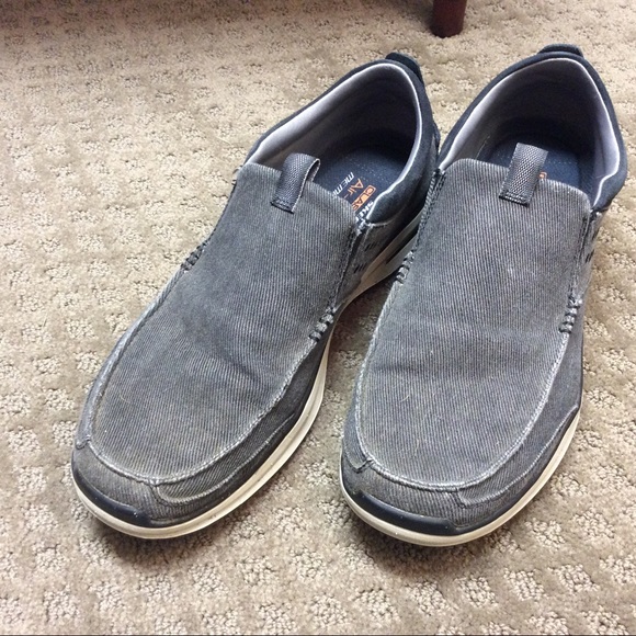 mens skechers slip ons with memory foam